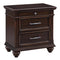 Brynhurst 3 Drawer Night Stand in Dark Brown-Washburn's Home Furnishings