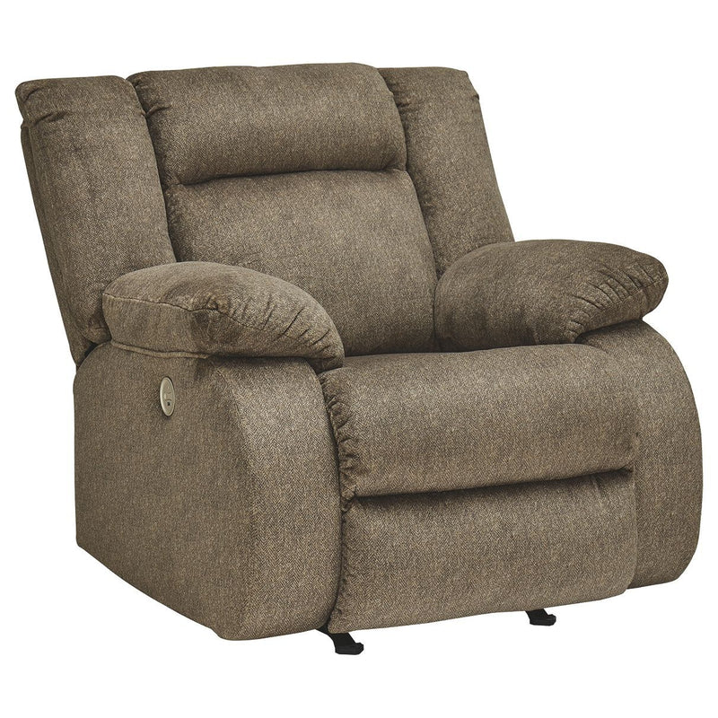 Burkner - Mocha - Power Rocker Recliner-Washburn's Home Furnishings