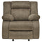 Burkner - Mocha - Power Rocker Recliner-Washburn's Home Furnishings