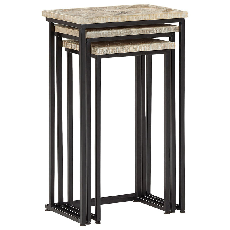 Cainthorne - Light Brown - Accent Table (3/cn)-Washburn's Home Furnishings