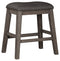 Caitbrook - Gray - Counter Height Upholstered Bar Stool (set Of 2)-Washburn's Home Furnishings