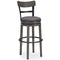 Caitbrook - Gray - Tall Uph Swivel Barstool(1/cn)-Washburn's Home Furnishings