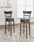 Caitbrook - Gray - Tall Uph Swivel Barstool(1/cn)-Washburn's Home Furnishings