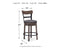 Caitbrook - Gray - Uph Swivel Barstool (1/cn)-Washburn's Home Furnishings