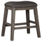 Caitbrook - Gray - Upholstered Stool-Washburn's Home Furnishings