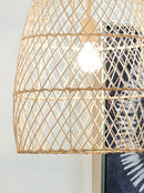 Calett - Beige - Rattan Pendant Light (1/cn)-Washburn's Home Furnishings