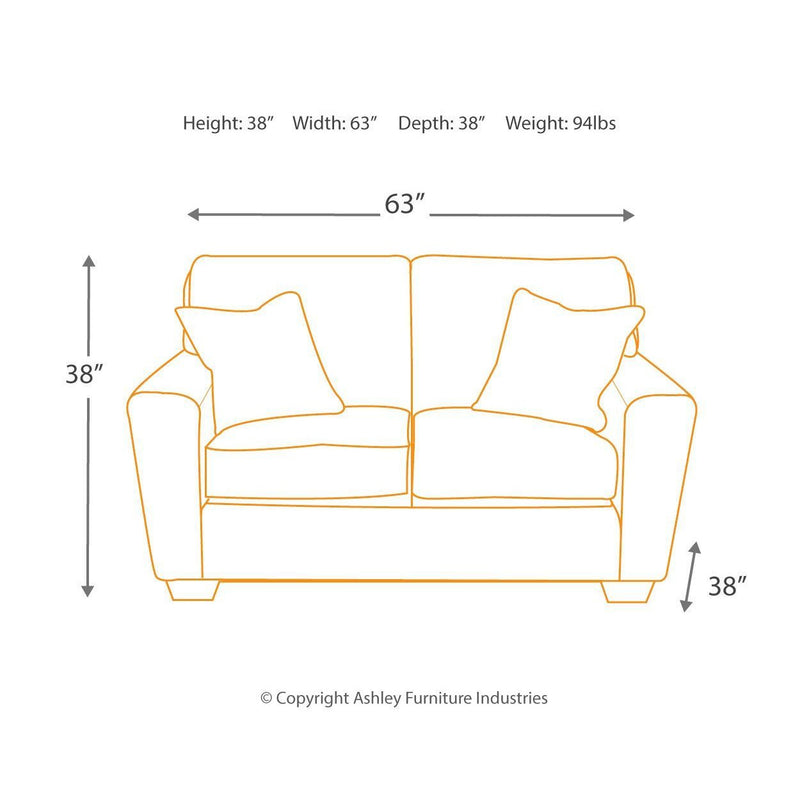 Calicho - Cashmere - Loveseat-Washburn's Home Furnishings