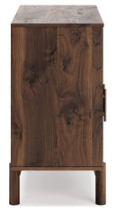 Calverson - Mocha - Accent Cabinet-Washburn's Home Furnishings