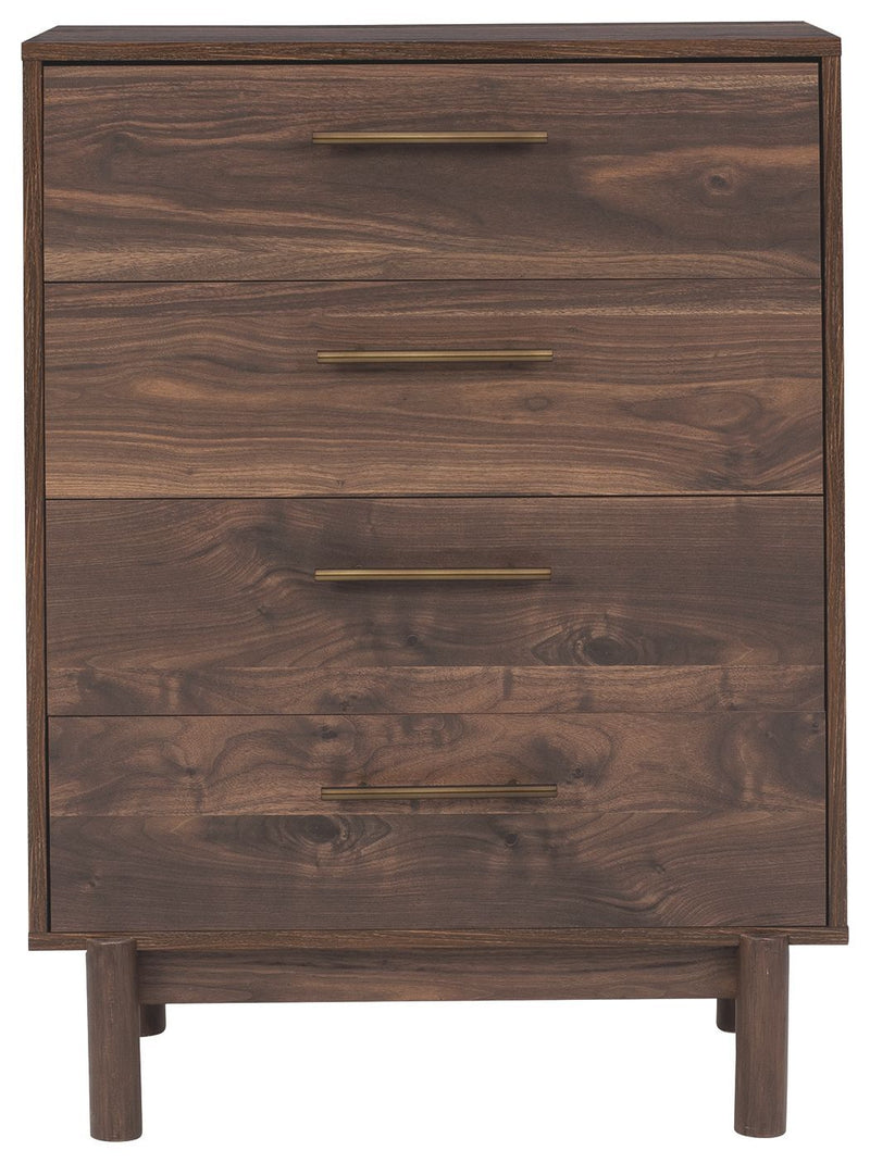 Calverson - Mocha - Four Drawer Chest-Washburn's Home Furnishings