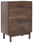 Calverson - Mocha - Four Drawer Chest-Washburn's Home Furnishings