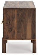 Calverson - Mocha - One Drawer Night Stand - Medium-Washburn's Home Furnishings