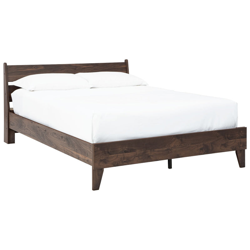 Calverson - Mocha - Queen Panel Platform Bed-Washburn's Home Furnishings