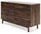 Calverson - Mocha - Six Drawer Dresser - Medium-Washburn's Home Furnishings