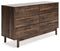 Calverson - Mocha - Six Drawer Dresser - Medium-Washburn's Home Furnishings