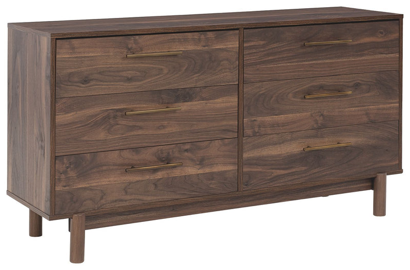 Calverson - Mocha - Six Drawer Dresser - Small-Washburn's Home Furnishings