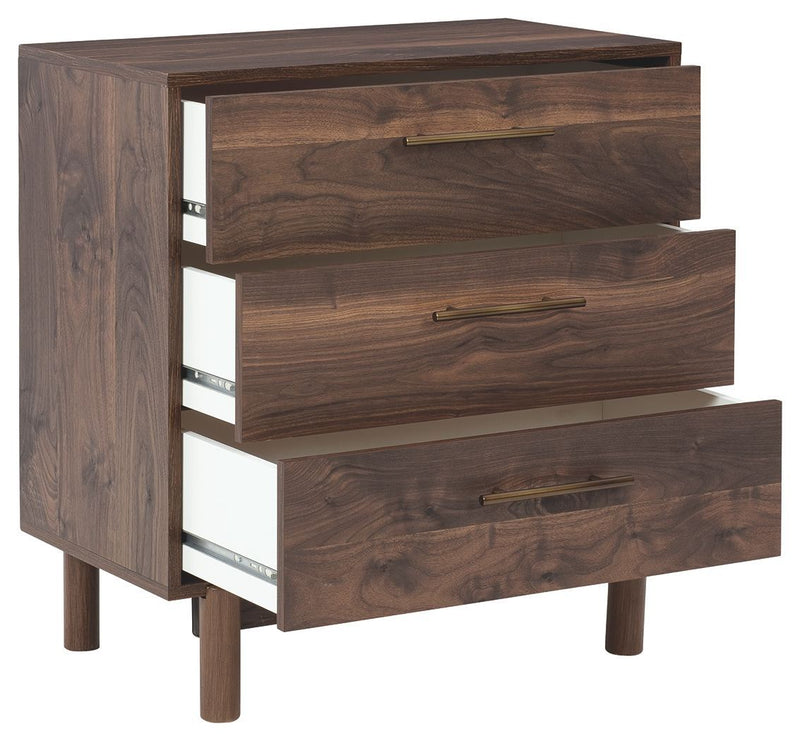 Calverson - Mocha - Three Drawer Chest-Washburn's Home Furnishings