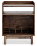 Calverson - Mocha - Turntable Accent Console-Washburn's Home Furnishings