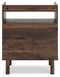 Calverson - Mocha - Turntable Accent Console-Washburn's Home Furnishings