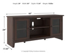 Camiburg - Warm Brown - Lg Tv Stand W/fireplace Option-Washburn's Home Furnishings