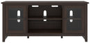 Camiburg - Warm Brown - Lg Tv Stand W/fireplace Option-Washburn's Home Furnishings