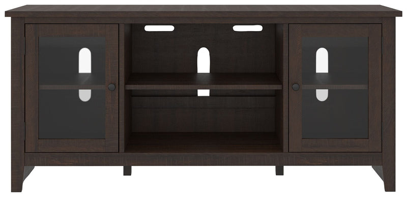 Camiburg - Warm Brown - Lg Tv Stand W/fireplace Option-Washburn's Home Furnishings