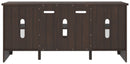 Camiburg - Warm Brown - Lg Tv Stand W/fireplace Option-Washburn's Home Furnishings