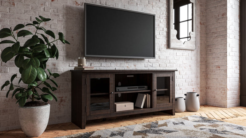 Camiburg - Warm Brown - Lg Tv Stand W/fireplace Option-Washburn's Home Furnishings