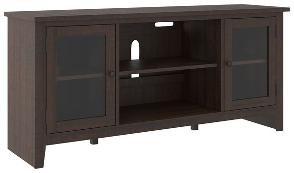 Camiburg - Warm Brown - Lg Tv Stand W/fireplace Option-Washburn's Home Furnishings