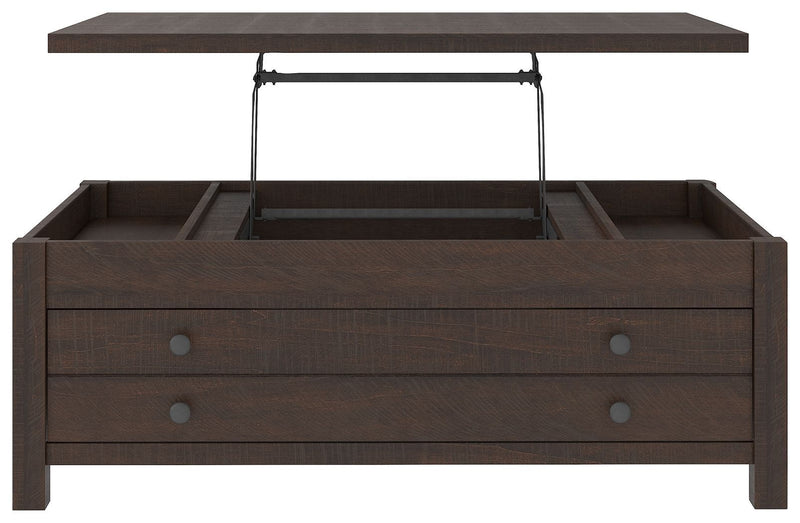 Camiburg - Warm Brown - Lift Top Cocktail Table-Washburn's Home Furnishings