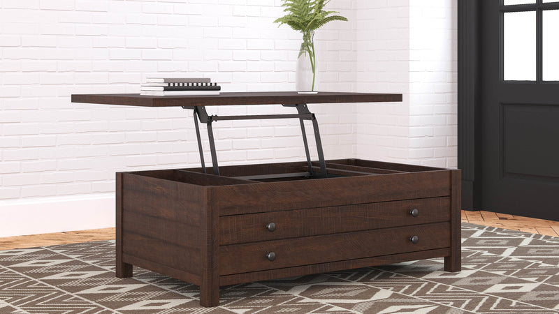 Camiburg - Warm Brown - Lift Top Cocktail Table-Washburn's Home Furnishings