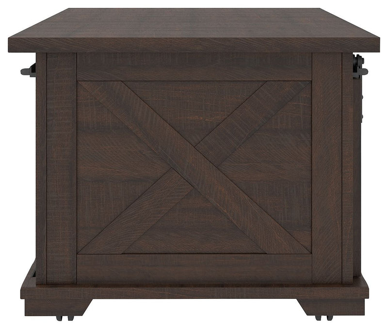 Camiburg - Warm Brown - Rectangular Cocktail Table-Washburn's Home Furnishings