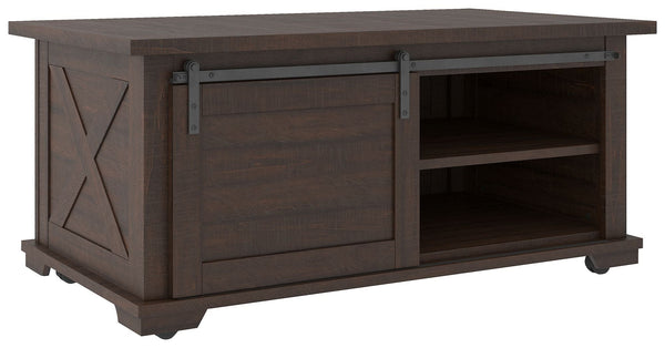 Camiburg - Warm Brown - Rectangular Cocktail Table-Washburn's Home Furnishings