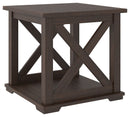 Camiburg - Warm Brown - Square End Table-Washburn's Home Furnishings