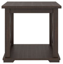 Camiburg - Warm Brown - Square End Table-Washburn's Home Furnishings