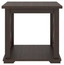 Camiburg - Warm Brown - Square End Table-Washburn's Home Furnishings