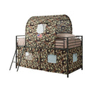 Camouflage - Tent Loft Bed With Ladder - Brown-Washburn's Home Furnishings