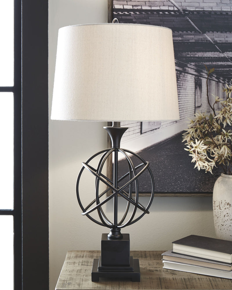 Camren - Black - Metal Table Lamp (1/cn)-Washburn's Home Furnishings