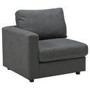 Candela - Charcoal - Left Arm Facing Chair 4 Pc Sectional-Washburn's Home Furnishings