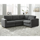 Candela - Charcoal - Left Arm Facing Chair 4 Pc Sectional-Washburn's Home Furnishings