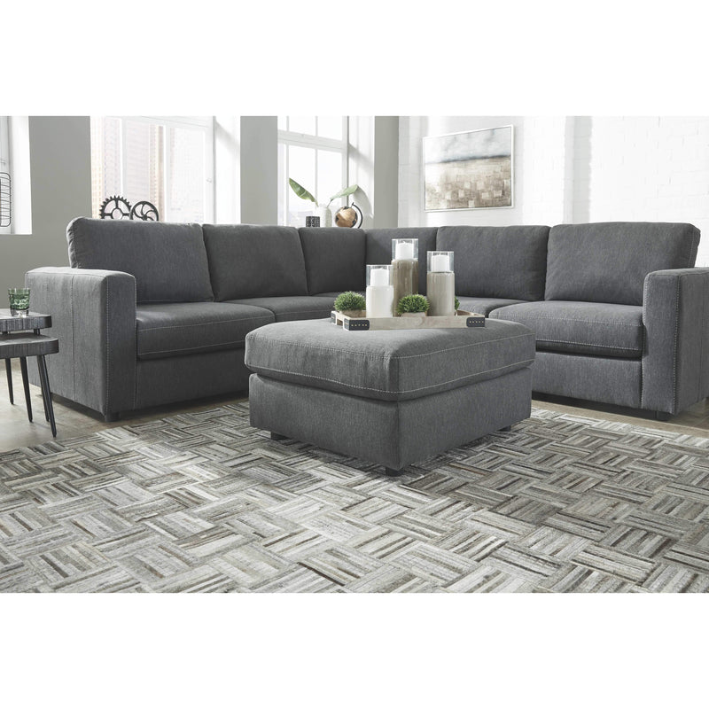 Candela - Charcoal - Oversized Accent Ottoman-Washburn's Home Furnishings