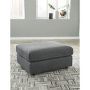 Candela - Charcoal - Oversized Accent Ottoman-Washburn's Home Furnishings