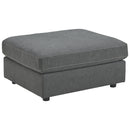 Candela - Charcoal - Oversized Accent Ottoman-Washburn's Home Furnishings