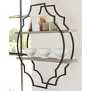 Candon - Antique Gray/black - Wall Shelf-Washburn's Home Furnishings