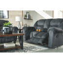 Capehorn - Granite - Dbl Rec Loveseat W/console-Washburn's Home Furnishings