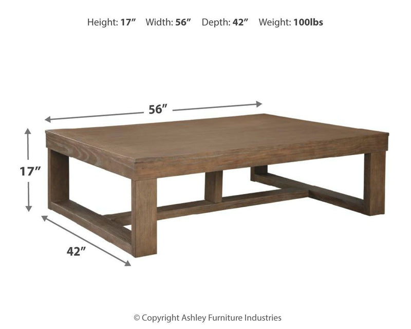 Cariton - Gray - Rectangular Cocktail Table-Washburn's Home Furnishings