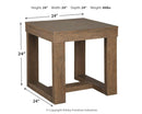 Cariton - Gray - Square End Table-Washburn's Home Furnishings