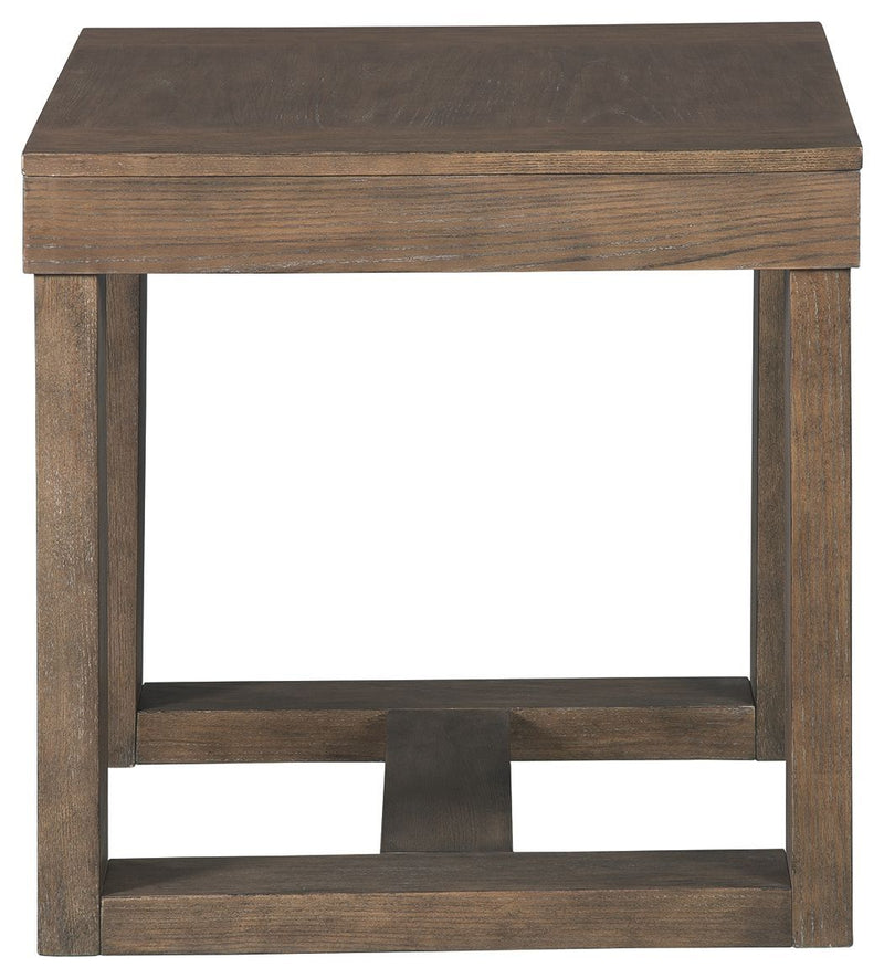 Cariton - Gray - Square End Table-Washburn's Home Furnishings