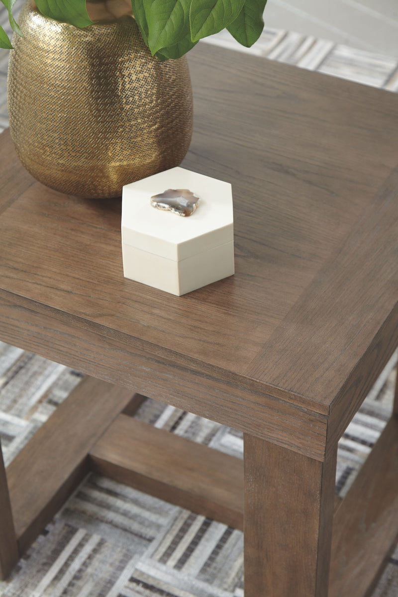 Cariton - Gray - Square End Table-Washburn's Home Furnishings