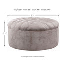 Carnaby - Dove - Oversized Accent Ottoman-Washburn's Home Furnishings