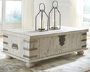 Carynhurst - White Wash Gray - Lift Top Cocktail Table-Washburn's Home Furnishings